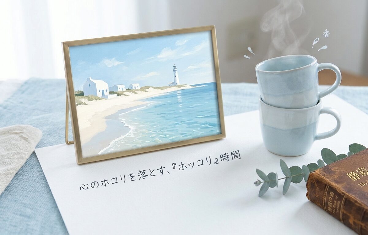 自分を大きく変えたいなら、一度「引き算」をしてみませんか？ 変えるためにプラスするのではなく、心のホコリを落として「ホッコリ」する時間を作る話。